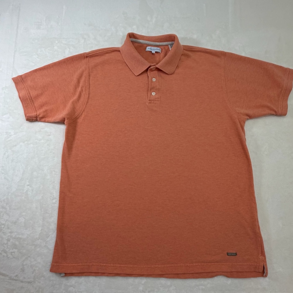 Men's Polo Shirt in Burnt Orange – Casual Short-Sleeve Knit